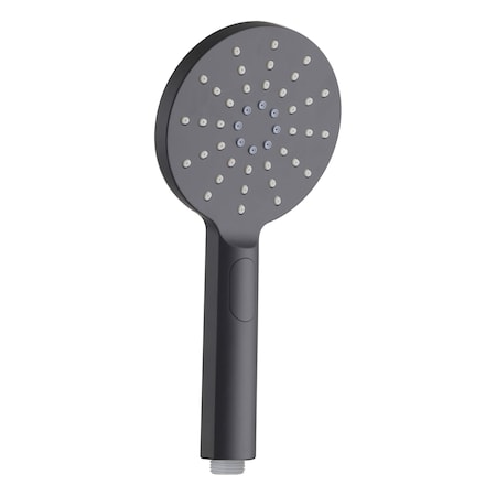 Kibi Circular 3 Settings ABS Handheld Shower Head - Matte Black HS1001MB